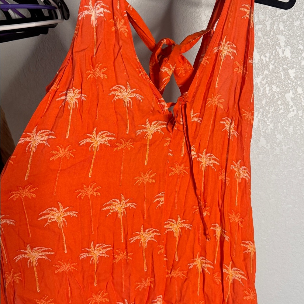 Tropical Orange Jumpsuit
